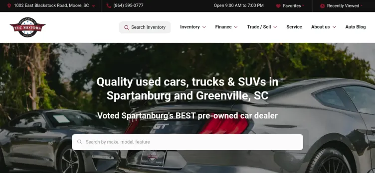 Screenshot TLC Motors