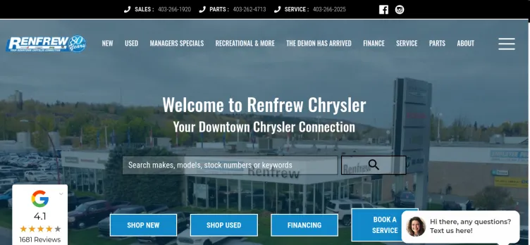 Screenshot Renfrew Chrysler