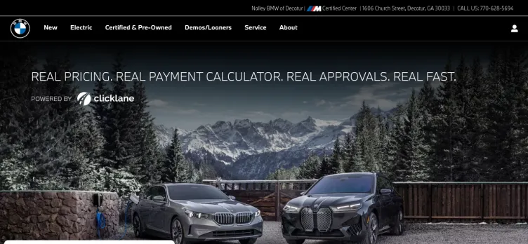 Screenshot Nalley BMW of Decatur