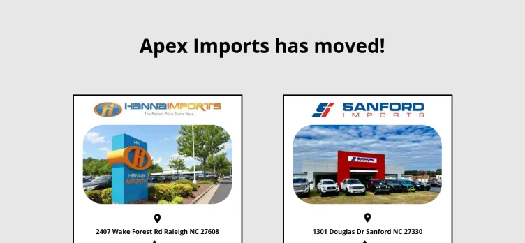 Screenshot Apex Imports