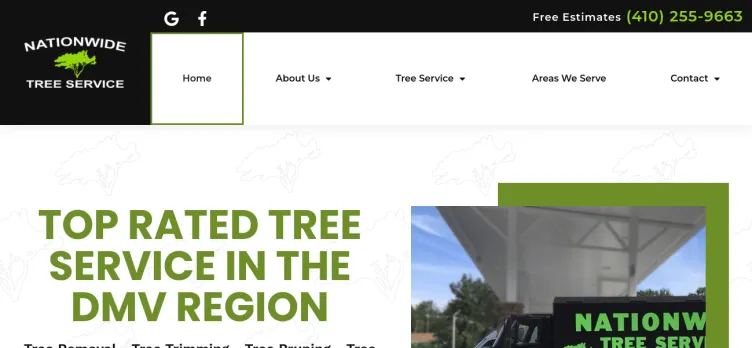 Screenshot Nationwide Tree Service