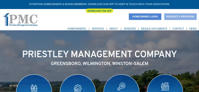 Screenshot Priestley Management Company