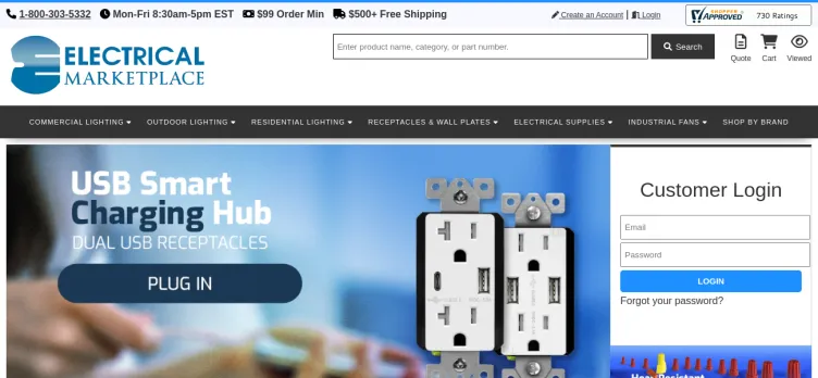 Screenshot ElectricalMarketplace