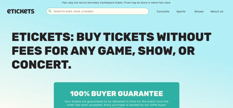 Screenshot Etickets