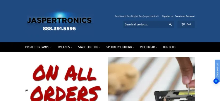 Screenshot Jaspertronics.com