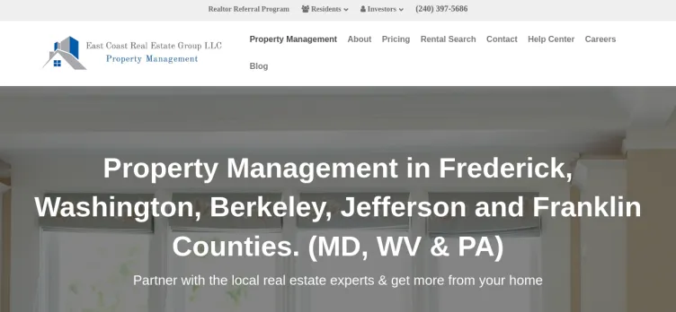 Screenshot East Coast Real Estate Group