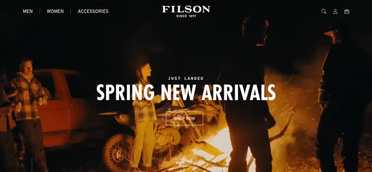 Screenshot Filson C C Company Clothing Manufacturers