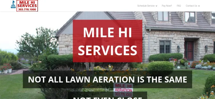 Screenshot Mile Hi Services