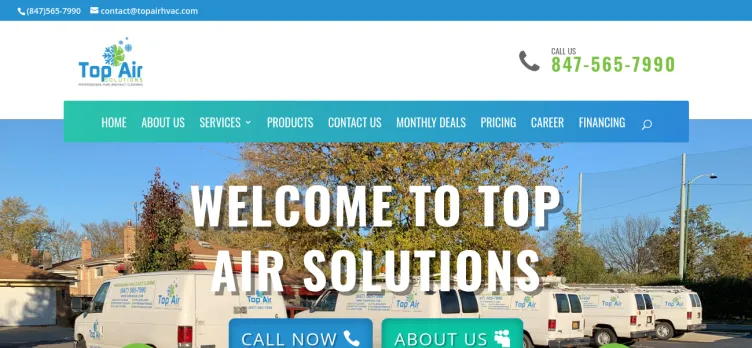 Screenshot Top Air Solutions