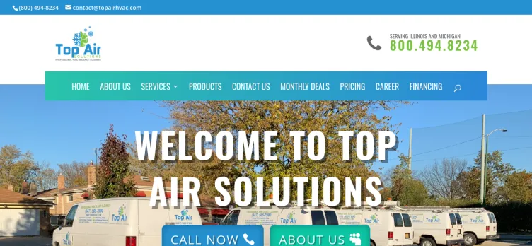 Screenshot Top Air Solutions