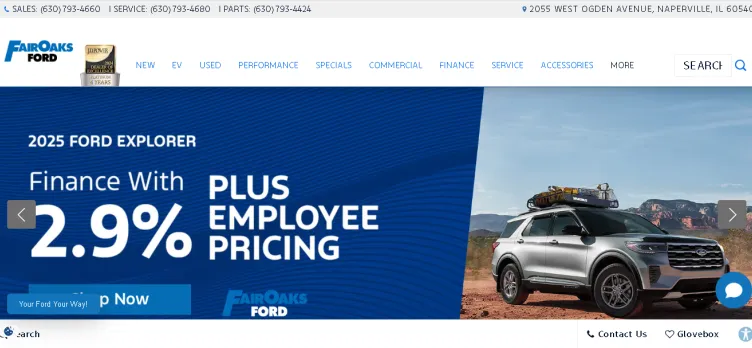 Screenshot Fair Oaks Ford Lincoln