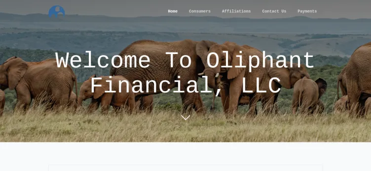 Screenshot Oliphant Financial