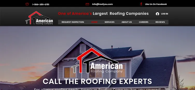 Screenshot American Roofing Company
