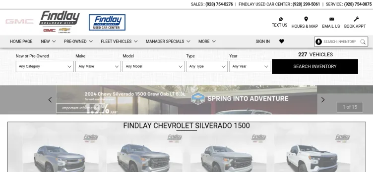 Screenshot Findlay Motor Company