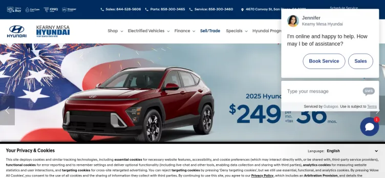 Screenshot Kearny Mesa Hyundai