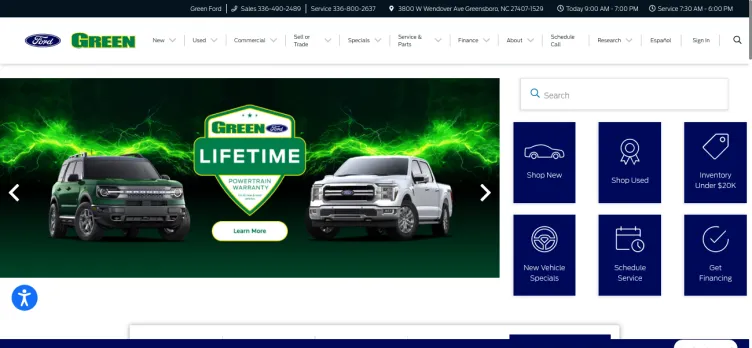 Screenshot Green Ford