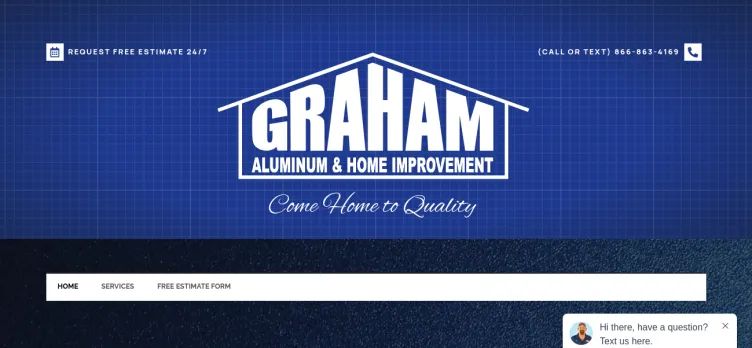 Screenshot Graham Aluminum & Home Improvement