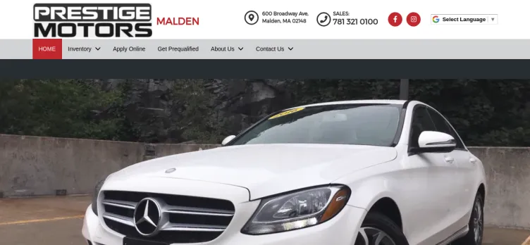 Screenshot Prestige Motors of Malden