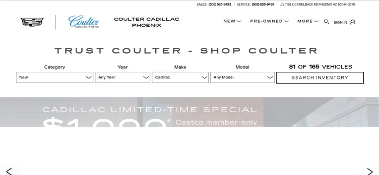 Screenshot Coulter Cadillac