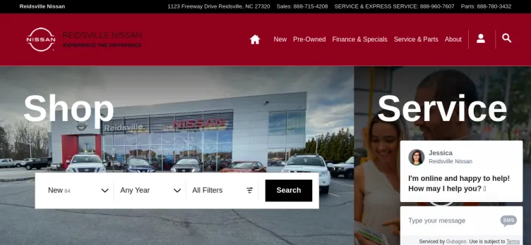 Screenshot Reidsville Nissan