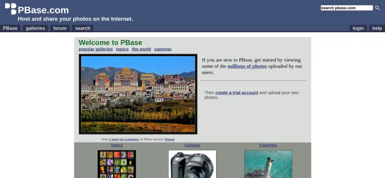 Screenshot PBase.com