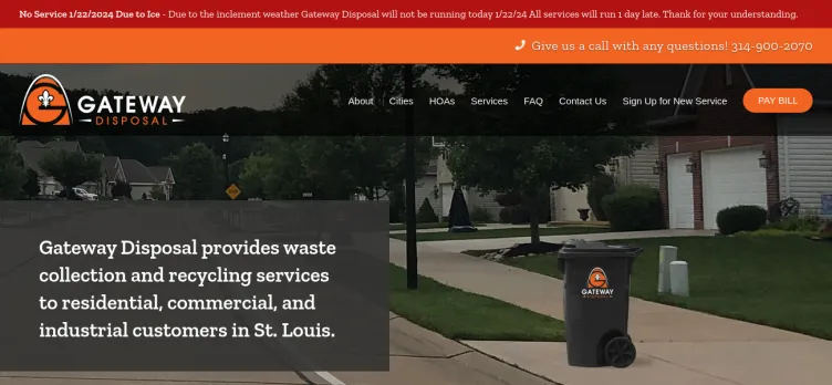 Screenshot Gateway Disposal