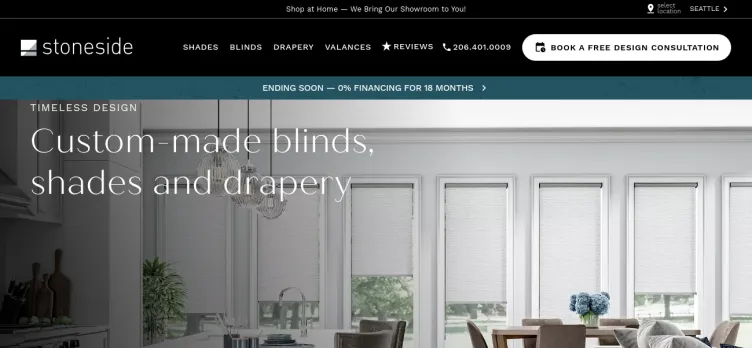 Screenshot Stoneside Blinds & Shades