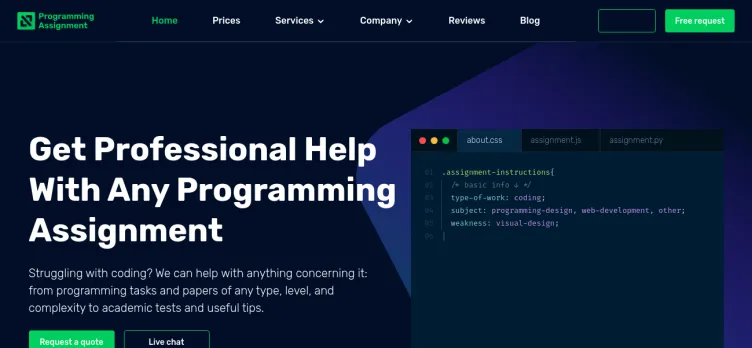 Screenshot Expert Programming Assignment Help