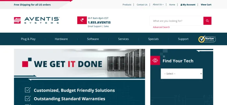 Screenshot Aventis Systems