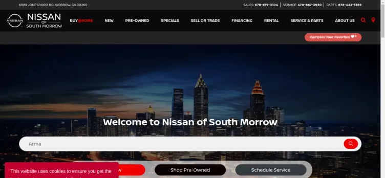 Screenshot Nissan South Morrow