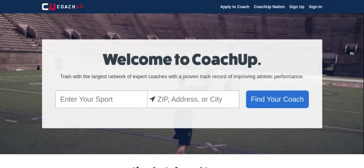 Screenshot CoachUp
