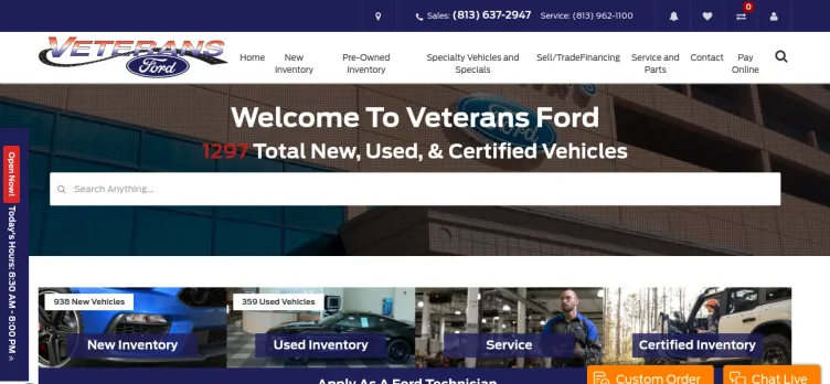 Screenshot Veterans Ford
