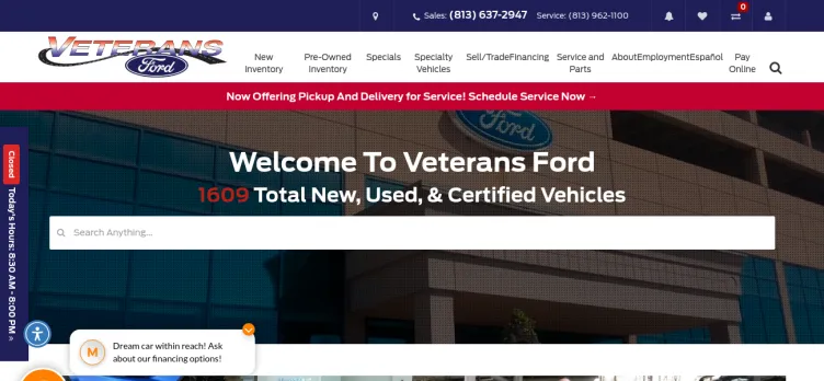 Screenshot Veterans Ford