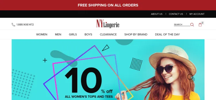 Screenshot NYLingerie