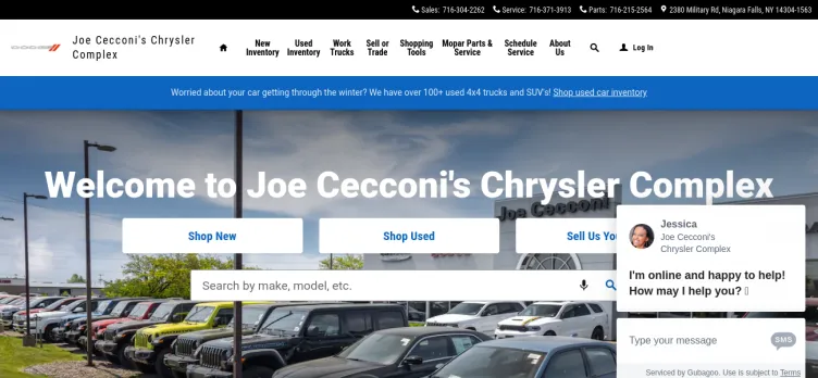 Screenshot Joe Cecconi Chrysler Complex