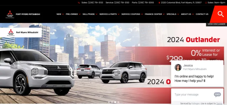 Screenshot Fort Myers Mitsubishi