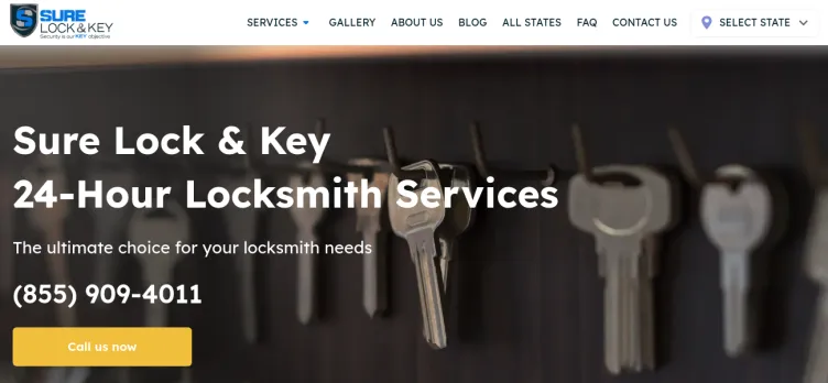 Screenshot Sure Lock & Key