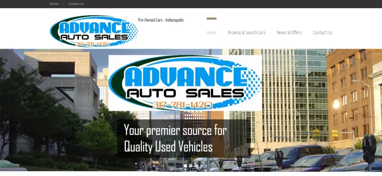 Screenshot Advance Auto Sales