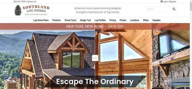 Screenshot Southland Log Homes