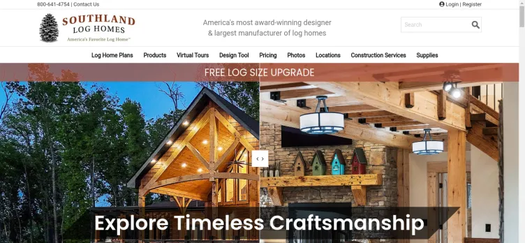 Screenshot Southland Log Homes