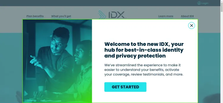 Screenshot IDX