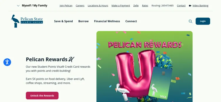 Screenshot Pelican State Credit Union