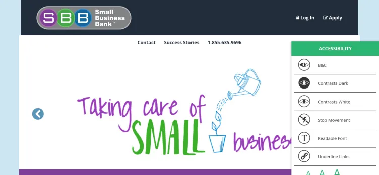 Screenshot Small Business Bank