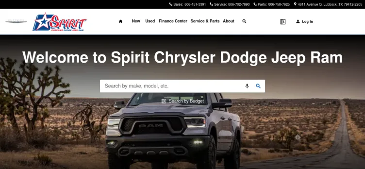 Screenshot Spirit Chrysler Dodge Jeep Ram