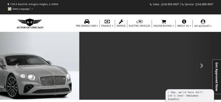 Screenshot Autos of Chicago