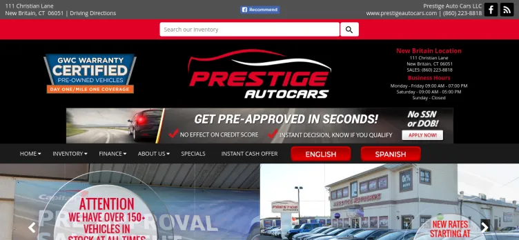 Screenshot Prestige Auto Cars