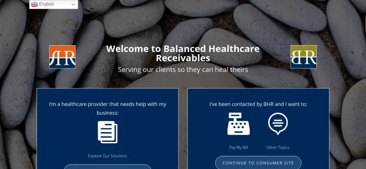 Screenshot Balanced Healthcare Receivables
