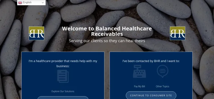 Screenshot Balanced Healthcare Receivables