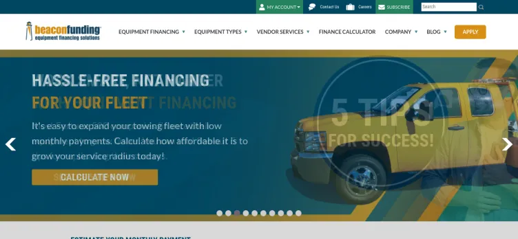 Screenshot Beacon Funding Corporation