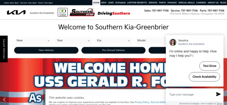 Screenshot Southern Auto Group